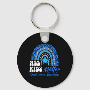 Porte-clés Tous les enfants - Pinwheel Blue Rainbow Child Abu