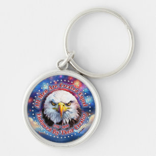 Porte-clés Tous les hommes sont créés égaux Brown Eagle Feux