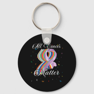 Porte-clés Tous les problèmes de cancer Tous les rubans Journ