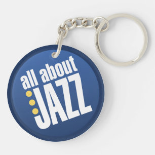 Porte-clés Tout au sujet du porte - clé à double face de jazz