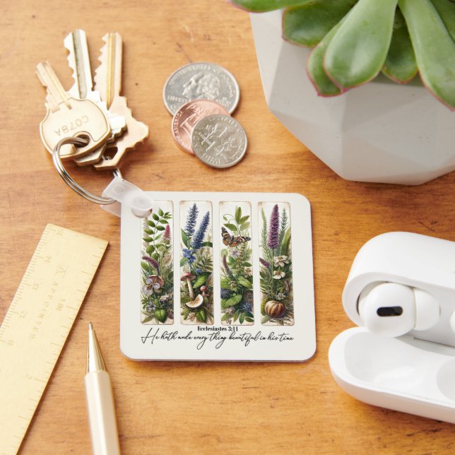 Porte-clés Tout beau dans son temps botanique (Bureau)