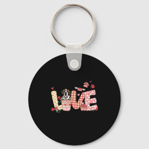 Porte-clés Tout ce dont vous avez besoin est amour Saint Bern