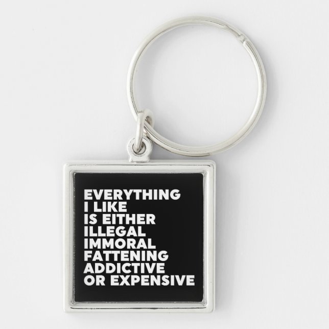 Porte-clés Tout ce que j'aime (Devant)