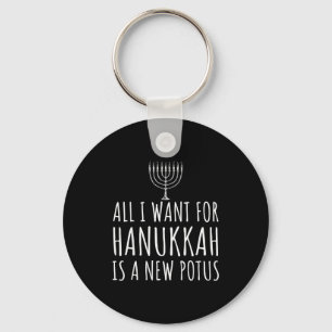 Porte-clés Tout ce que je veux pour Hanukkah est un nouveau T