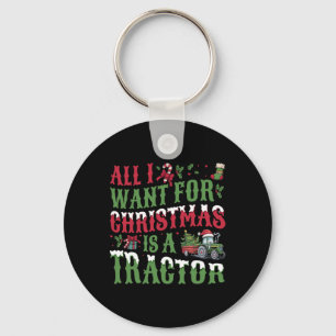 Porte-clés Tout Ce Que Je Veux Pour Noël Est Un Tracteur - Ag