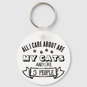 Porte-clés Tout ce qui compte pour moi, ce sont MES CHATS, Ci