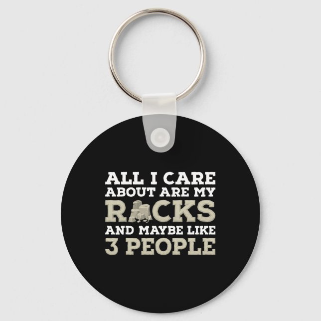 Porte-clés Tout Ce Qui M'Intéresse, Ce Sont Mes Roches Géolog (Recto)