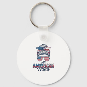 Porte-clés Tout design vectoriel de chignon désordonné patrio