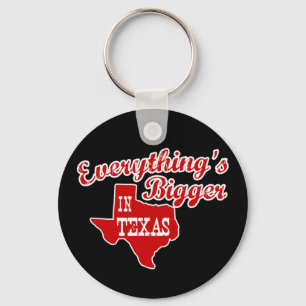 Porte-clés Tout est plus grand au Texas Porte - clé noir r