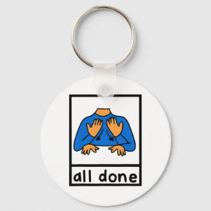 Porte-clés Tout fait Langue des signes Orthophonie Aac Sped T