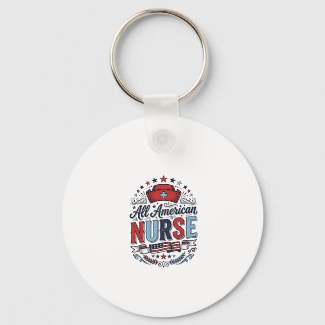Porte-clés Tout infirmière américaine conception de maillot p (Recto)