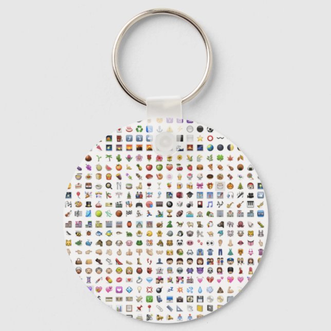 Porte-clés Tout iPhone / iOS emojis (Recto)