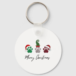 Porte-clés Tout italien Greyhound Joyeux Noël Paw P
