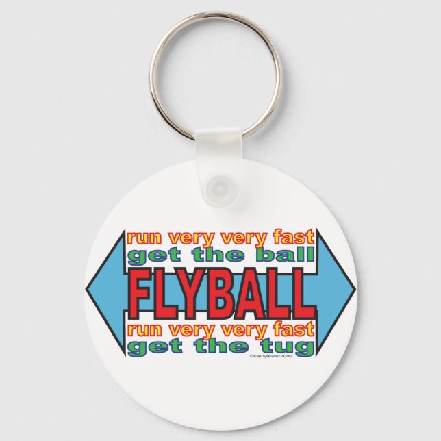 Porte-clés Tout sur le Flyball (Recto)