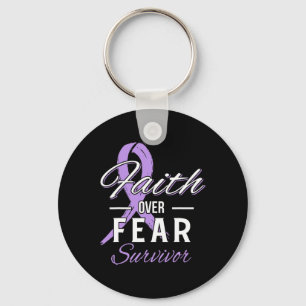 Porte-clés Tout survivant du cancer La foi sur la peur Cadeau