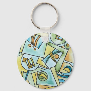 Porte-clés Toutes formes et tailles - Géométrique moderne pei