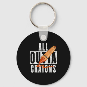Porte-clés Toutes les rayons Outta Imprimer Crayons amusants
