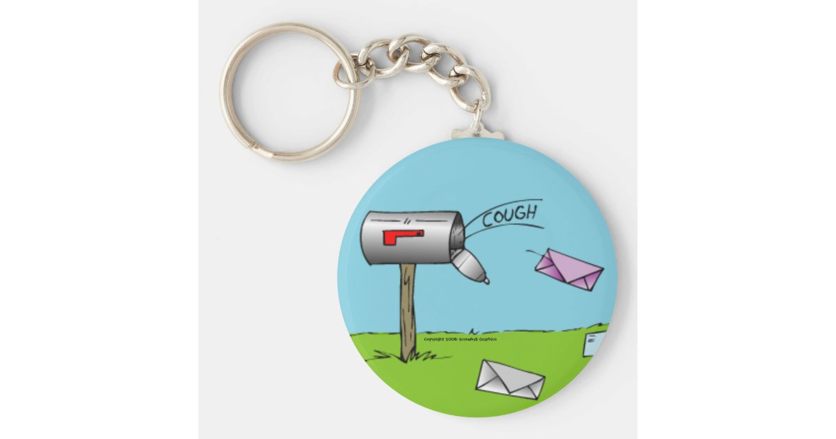 Porteclés Toux du porte clé de boîte aux lettres Zazzle.fr