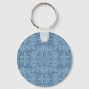 Porte-clés Tracé bleu doux #3
