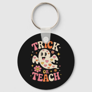 Porte-clés Trace Ou Enseigner Mignonne Ghost Enseignant Hallo