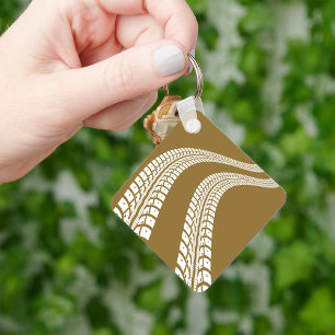 Porte-clés Traces de pneus