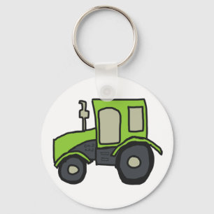 Porte-clés Tracteur agricole vert