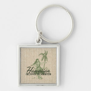 Porte-clés Tradewinds Hula Girl Vintage Hawaiian Keyring