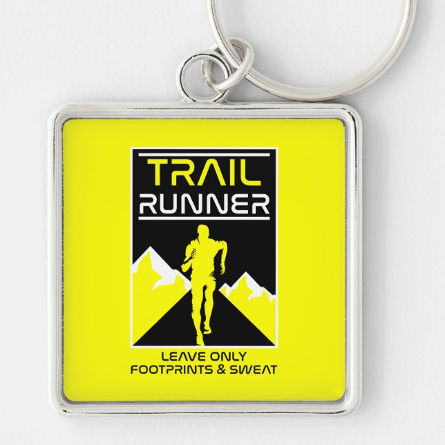 Porte-clés Trail Runner Sport Dans La Nature (Devant)