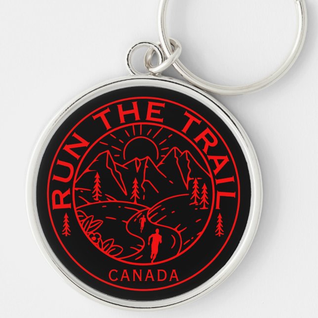 Porte-clés Trail Running Canada (Devant)