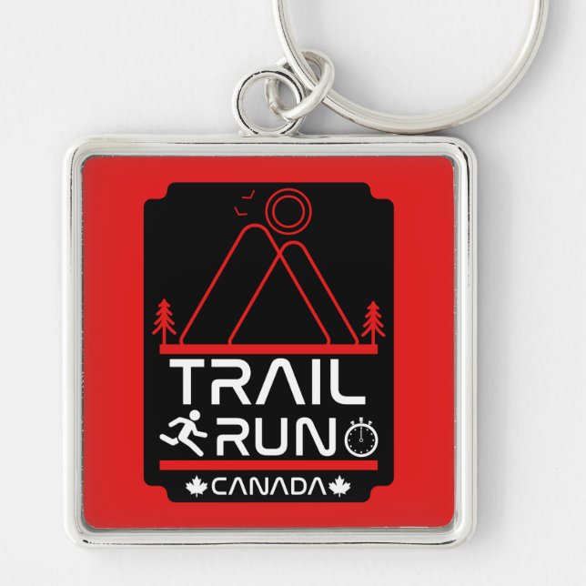 Porte-clés Trail Running Canada (Devant)
