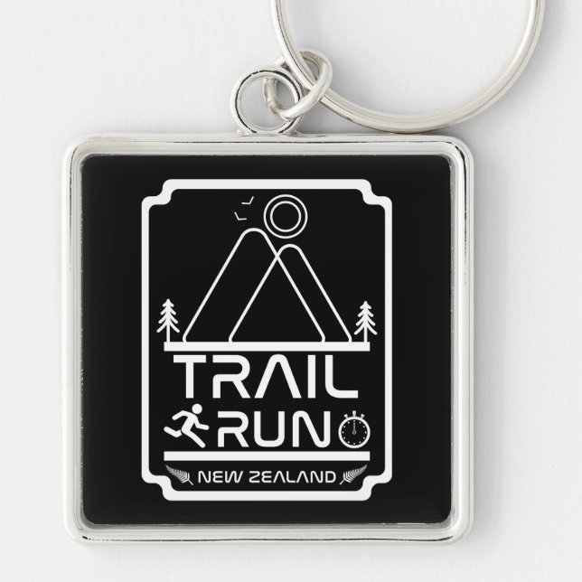 Porte-clés Trail Running Nouvelle-Zélande (Devant)