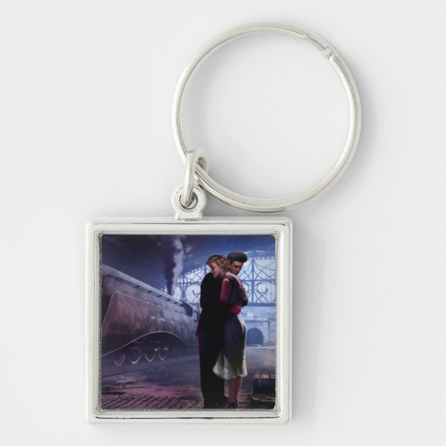 Porte-clés Train bleu (Devant)