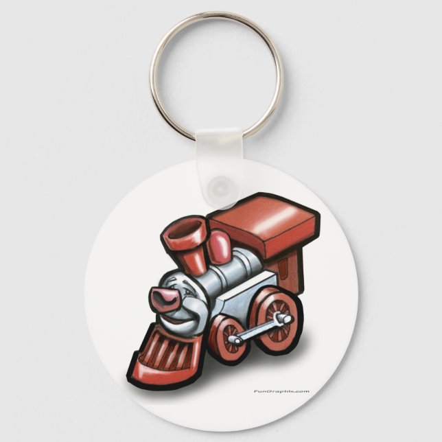 Porte-clés Train de jouets (Recto)
