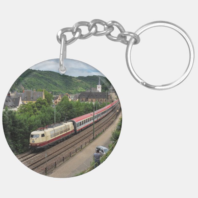 Porte-clés Train de voyageurs à Saint-Goar (Dos gauche)