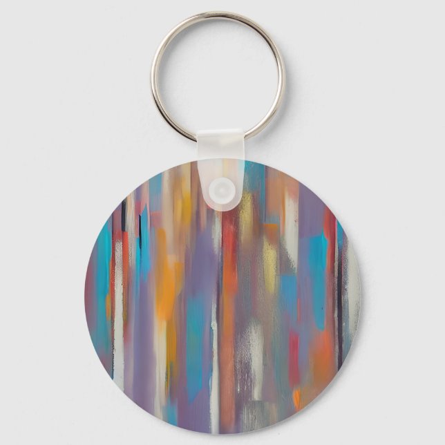 Porte-clés Traînées de peinture colorées (Recto)