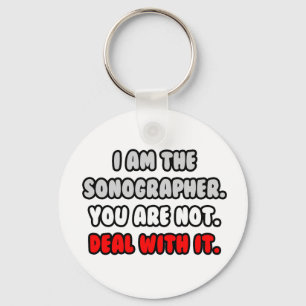 Porte-clés Traiter Avec... Funny Sonographe