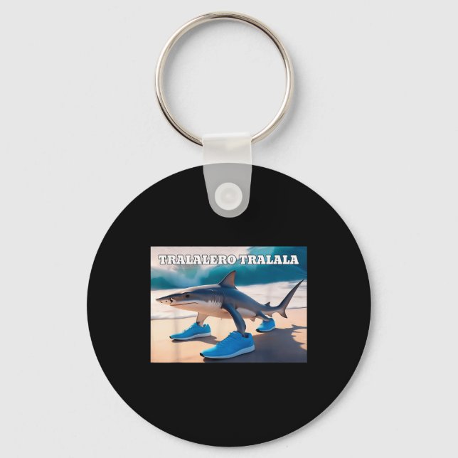 Porte-clés Tralalero Tralala Funny Shark Meme (Recto)