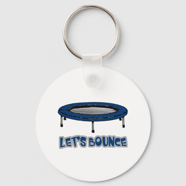 Porte-clés Trampoline Lets Bounce (Recto)