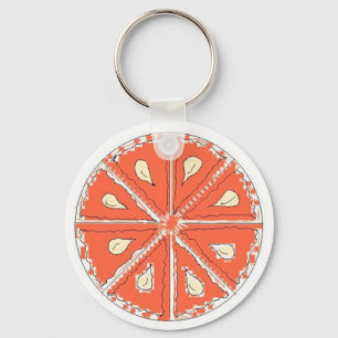 Porte-clés Tranche de mandarine orange