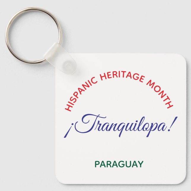 Porte-clés Tranquilopa! Paraguay  (Recto)