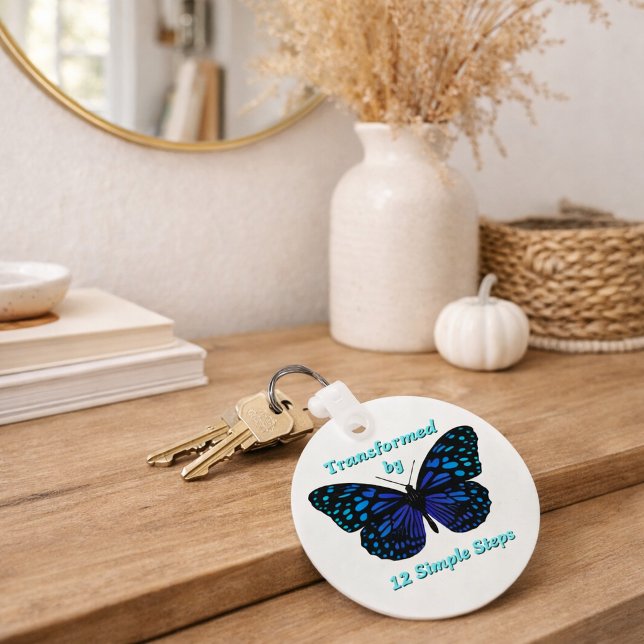 Porte-clés Transformé par 12 Étapes Simples, AA, NA, Al-Anon  (Créateur téléchargé)