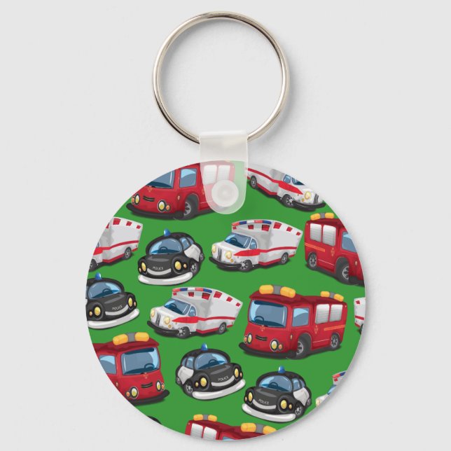 Porte-clés Transport des services de police, d'ambulance et d (Recto)