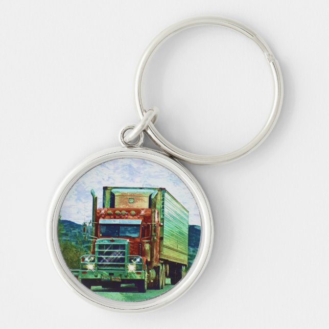 Porte-clés Transport lourd Camion Art pour les conducteurs de (Devant)