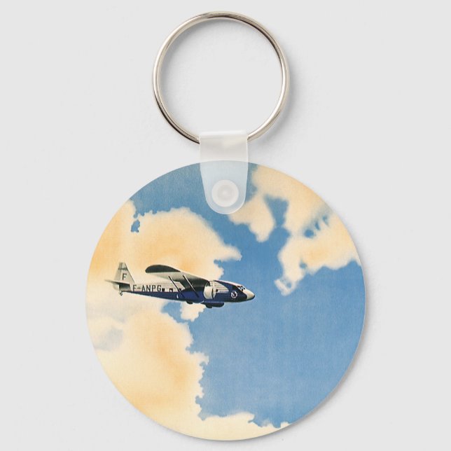 Porte-clés Transport vintage, avion Albatross (Recto)