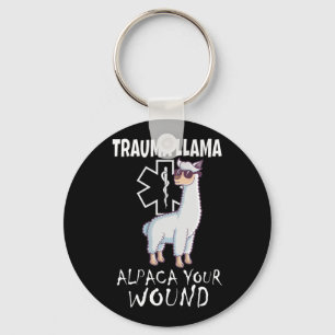 Porte-clés Trauma Llama Emt Design Medic Ems Alpaca Your Woun