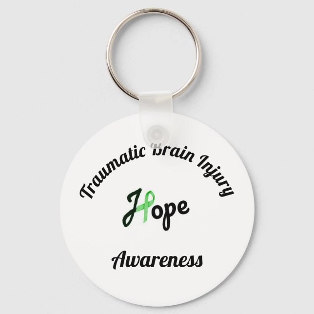 Porte-clés Traumatic Brain Injury Awareness Key Chain (Recto)