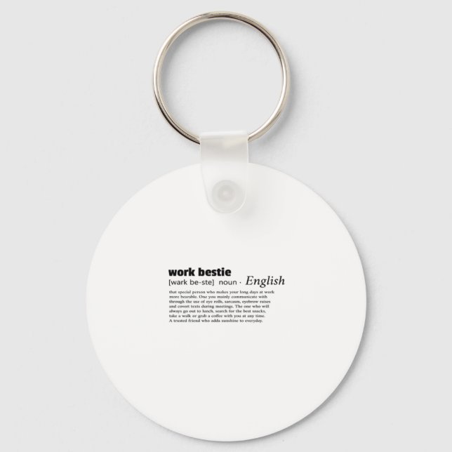 Porte-clés Travail Bestie Classic Chill (Recto)
