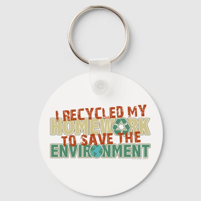 Porte-clés Travail Recyclé (Recto)