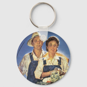 Porte-clés Travail sur une ferme...Cet été