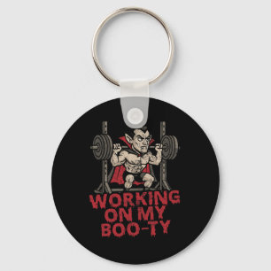 Porte-clés Travailler Sur Mon Vamp Musculaire Boo-ty Funny Ha